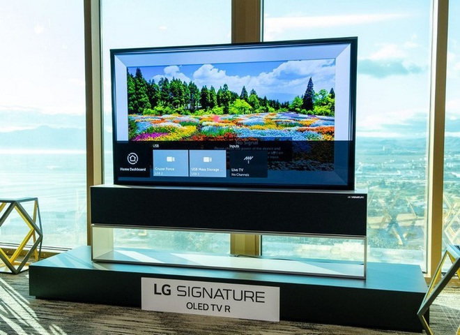 TV uốn dẻo của LG sẽ bán ra trong năm nay nhưng giá cao ngất ngưởng tới 60.000 USD - Ảnh 1.