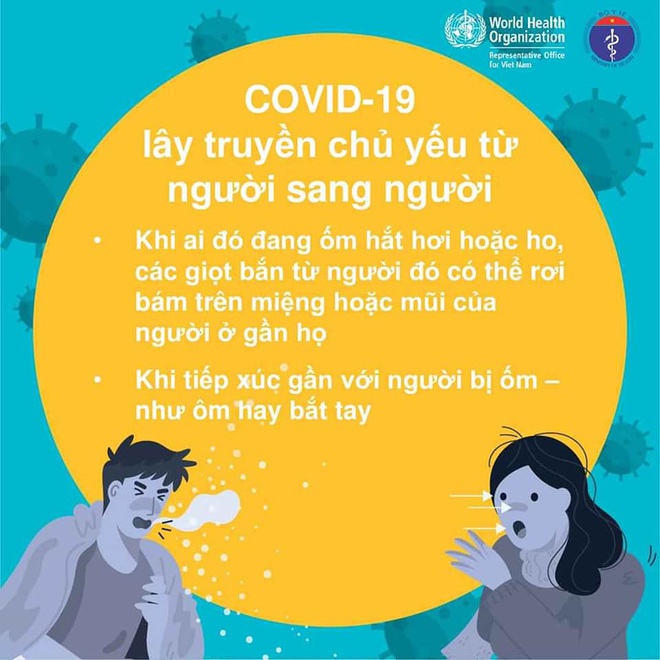 Bộ Y tế khuyến cáo: 5 cách giảm nguy cơ bị nhiễm Covid-19 - Ảnh 1.