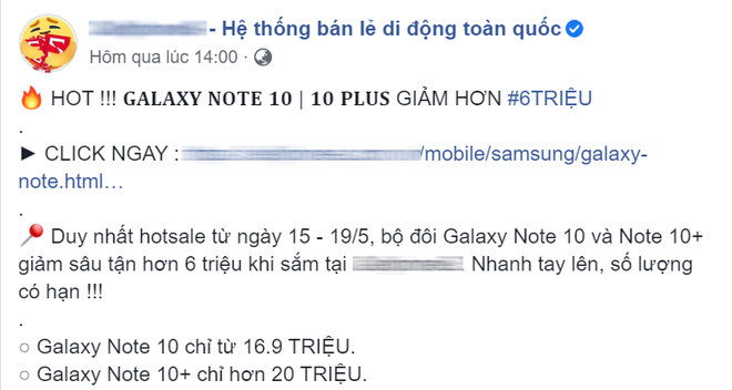 Chưa đầy một tuần, Galaxy Note 10 giảm giá xuống ngưỡng thấp chưa từng có - Ảnh 1.