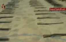 Quân đội Syria chiếm giữ kho vũ khí thánh chiến lớn trên chiến trường Homs Quân đội Syria chiếm giữ kho vũ khí thánh chiến lớn trên chiến trường Homs