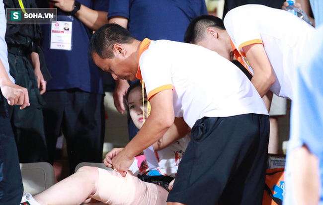 Chủ tịch Hà Nội giao công an xử lý nghiêm vụ nữ CĐV bị pháo sáng bắn trúng ở sân Hàng Đẫy