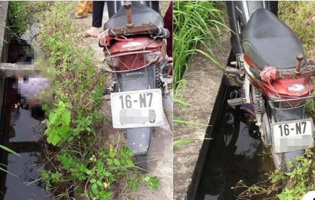 Phát hiện thi thể người đàn ông dưới mương nước, trong túi có 2 xi lanh