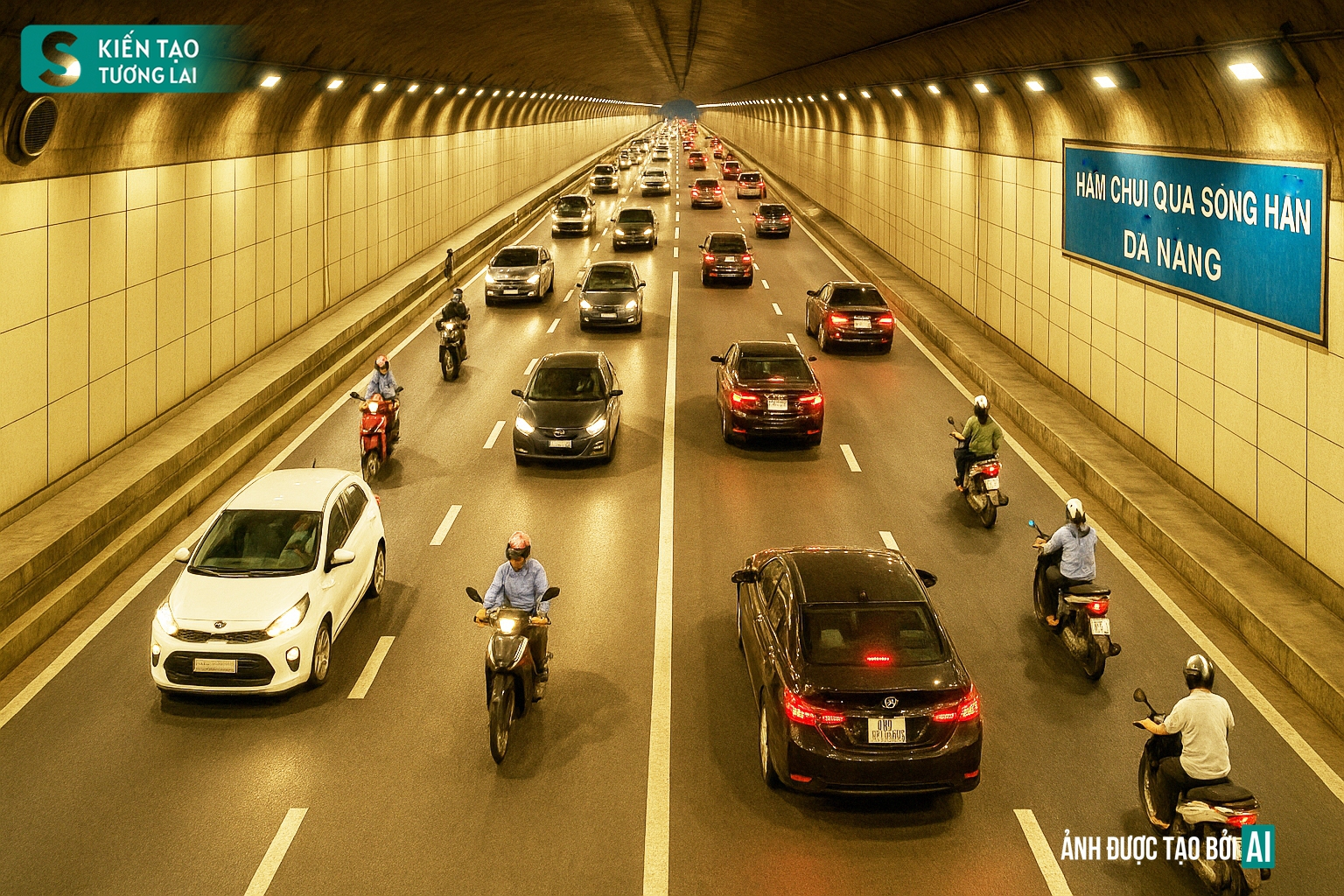 Hầm vượt sông nổi tiếng giúp TP biển hàng đầu Việt Nam thêm đẳng cấp: Dài 1,67 km, trị giá 6.880 tỷ đồng - Ảnh 1.