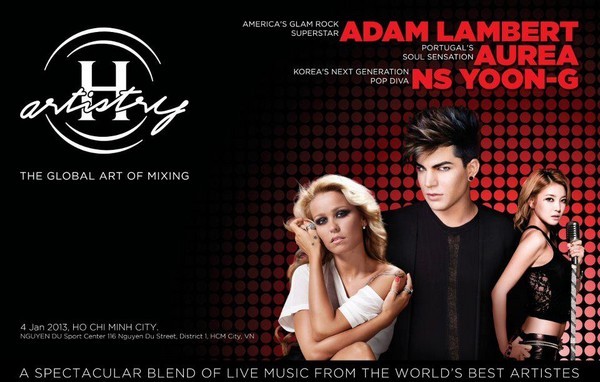 Adam Lambert đến Việt Nam biểu diễn vào tháng 1 1
