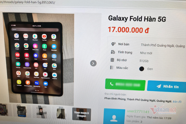 Galaxy Fold rao bán đầy trên mạng, mất nửa giá chỉ sau một năm - Ảnh 1.
