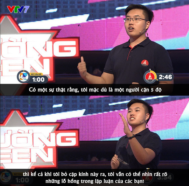 Nam sinh thi tranh biện nói 1 câu khiến đối thủ sững người, dân mạng vào hỏi: Đang công kích cá nhân hay tranh luận? - Ảnh 2.