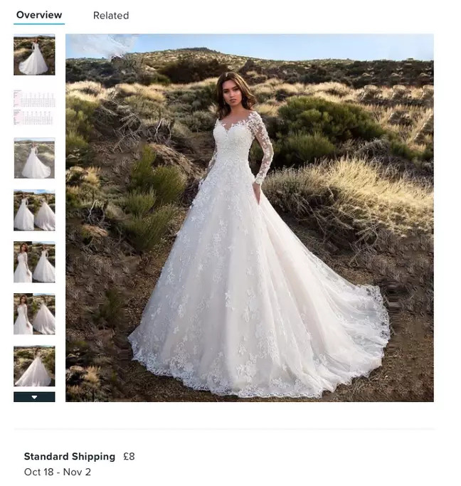 Đặt mua váy cưới online, cô dâu nhận về cái màn tuyn nên chán ...