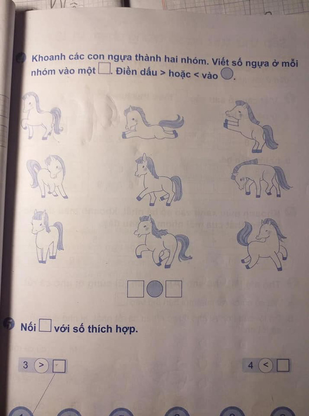 Một bài toán so sánh lớn nhỏ của lớp 1 cũng khiến phụ huynh xoắn não đến mức cãi nhau ỏm tỏi, lý do cũng vì đề bài quá lắt léo - Ảnh 1.