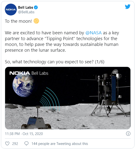 Nokia giành được hợp đồng xây dựng mạng 4G trên... Mặt Trăng - Ảnh 1.