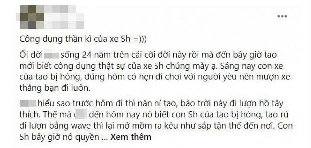 Chứng kiến bạn gái trở mặt quá nhanh, thanh niên thốt lên: Sống 24 năm mới biết công dụng của xe SH - Ảnh 2.