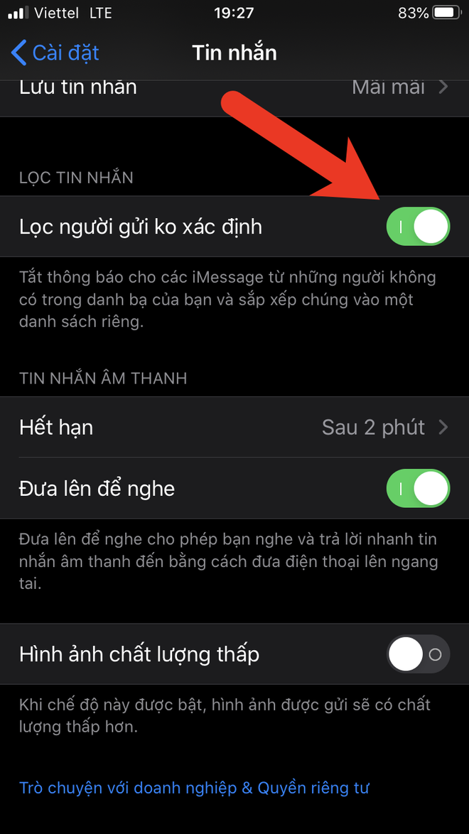 Mẹo chặn tin nhắn rác trên iPhone - Ảnh 2.