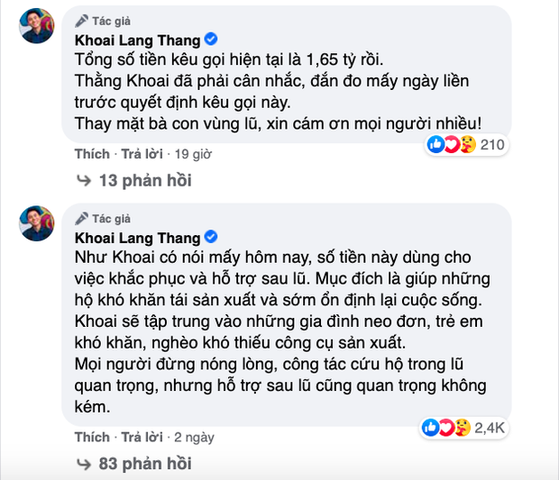 Cả “vũ trụ vlogger” cùng đồng lòng hướng về miền Trung: Khoai Lang Thang kêu gọi được 1,65 tỷ đồng, Bà Tân Vlog gửi thẳng 50 triệu ủng hộ - Ảnh 4.