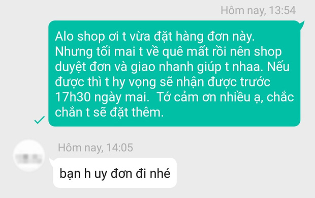 Khách mua hàng online đòi ship gấp, chủ shop trả lời một câu gây nổ ra tranh cãi: Bạn đứng về phe ai? - Ảnh 1.