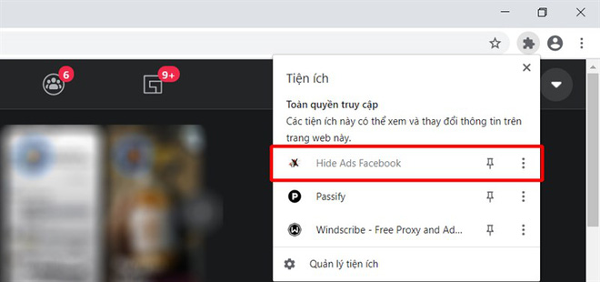 Hướng dẫn cách chặn quảng cáo Facebook trên máy tính và điện thoại - Ảnh 3.