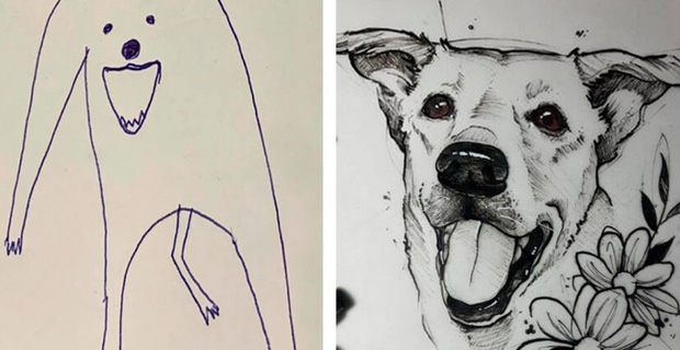 Con Chó Màu đen Và Trắng Vẽ đường Dễ Thương Con Chó Cưng  Công cụ đồ họa  PSD Tải xuống miễn phí  Pikbest