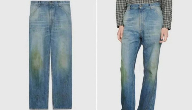Gucci đang bán những chiếc quần jean ố màu và bẩn trông như mới làm vườn về với giá lên tới 765 USD - Ảnh 1.