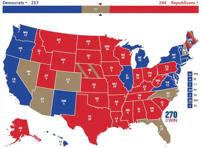 Bầu cử Mỹ 2020: 3 kịch bản ông Trump giành chiến thắng phiếu đại cử tri - Ảnh 4.