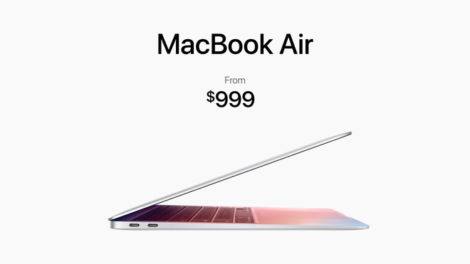 MacBook Air mới ra mắt: Apple M1, nhanh hơn 98% PC, pin 18 giờ, giá từ 999 USD - Ảnh 7. MacBook Air mới ra mắt: Apple M1, nhanh hơn 98% PC, pin 18 giờ, giá từ 999 USD - Ảnh 7.