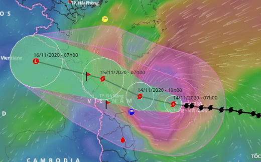 Chuyên gia lý giải vì sao bão số 13 tăng 2 cấp lên mức "cuồng phong" và suy yếu khi vào bờ