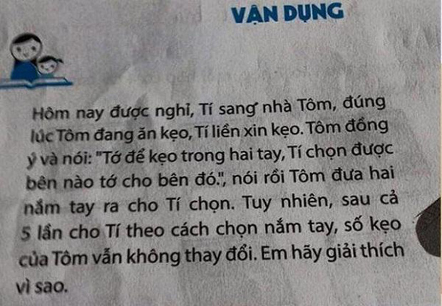 Cho kẹo vào một trong 2 bàn tay, cho chọn 5 lần bất kỳ. Vì sao cả 5 lần đều không trúng kẹo? - Ảnh 1.