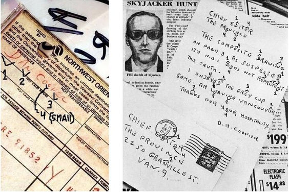 Bí ẩn những lá thư ký tên D. B. Cooper - tên không tặc duy nhất chưa bị bắt - Ảnh 1.