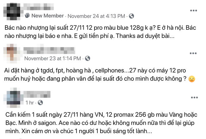 Bỏ tiền mua suất cọc của người khác để được mua iPhone 12 sớm - Ảnh 2.