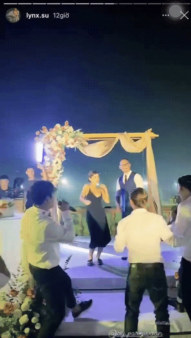 MC Thu Hoài khi lên sóng truyền hình và lúc quẩy trong tiệc mời cưới: Lấy được chồng rồi, xả vai thôi! - Ảnh 3.