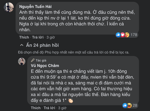 Đến trước giờ đóng cửa 1 phút nên không được xem hàng, gái xinh gây tranh cãi khi chê thái độ của nhân viên - Ảnh 3.