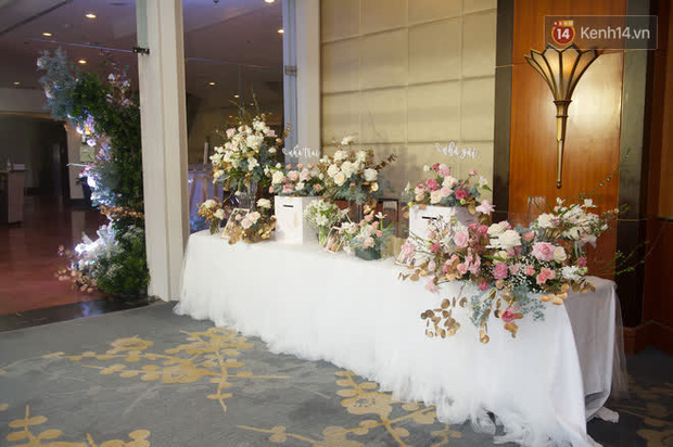 Những hình ảnh đầu tiên về tiệc cưới tại khách sạn hạng sang của MC Thu Hoài và chồng CEO - Ảnh 6.