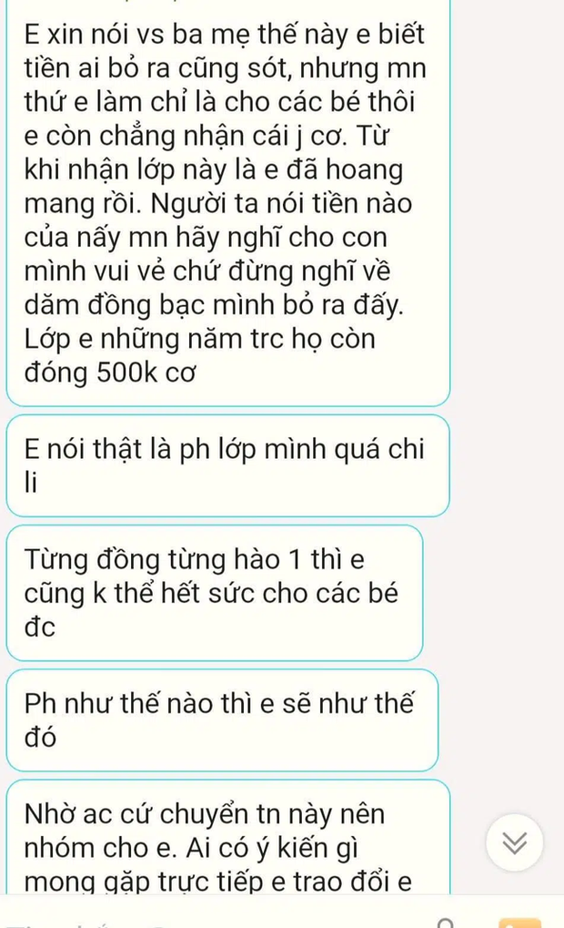 Vụ việc gây tranh cãi: Bà mẹ tung tin nhắn tố cô giáo nói năng không đúng mực nhưng nghe cả câu chuyện, dân tình bênh cô chằm chặp - Ảnh 2.