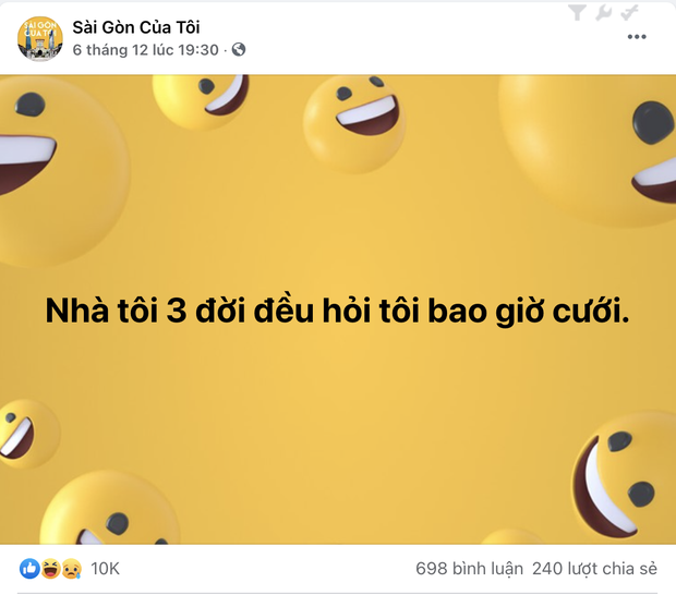 Nhà tôi 3 đời đều hỏi tôi bao giờ cưới và loạt đối đáp cười muốn sảng của hội vừa ế vừa lầy - Ảnh 1.