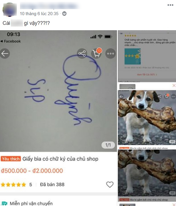 Muốn kinh doanh online nhưng không có gì để bán, chủ shop nghĩ ra ý tưởng có 1-0-2: Bán giấy bìa chó gặm, sản phẩm có chữ ký của chính chủ - Ảnh 1.