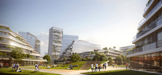 Dự án thành phố tương lai của ông lớn công nghệ Tencent: rộng 2 km vuông, không bóng ô tô, tận dụng phương tiện tự hành - Ảnh 2.