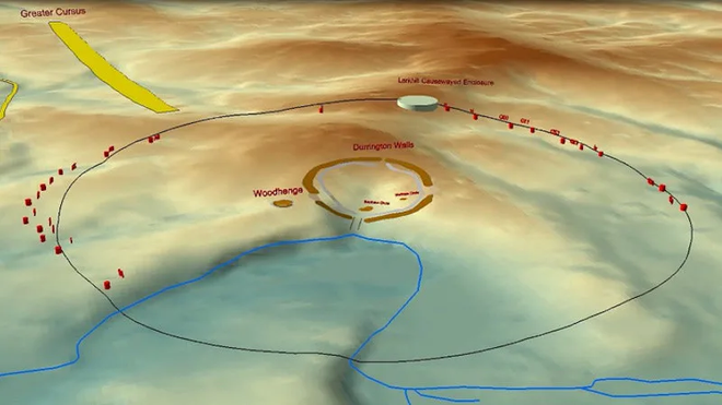 Phát hiện cấu trúc tiền sử khổng lồ nằm ngay gần Stongehenge, tạo nên bởi các hố sâu 5 mét xếp thành hình tròn lớn - Ảnh 1.