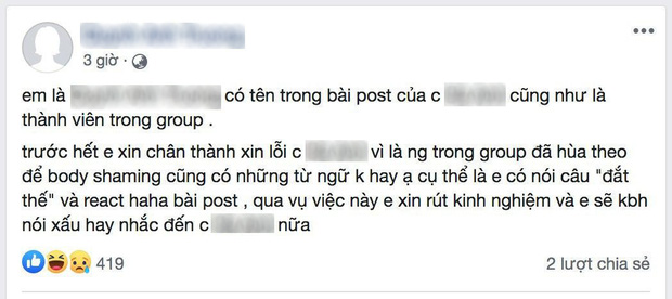 Nữ sinh Hà Nội bị nhóm HS cấp 2, cấp 3 lập group chê bai ngoại hình thậm tệ: Nạn nhân đăng đàn yêu cầu được xin lỗi - Ảnh 7.