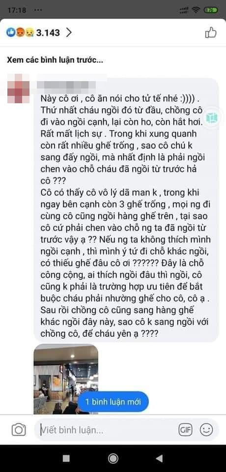 Xin ngồi kế bên trong phòng chờ sân bay, cô gái khước từ chỉ vì chỗ bên cạnh còn để cốc nước, nhưng câu nói thiếu văn hóa sau đó mới là điều khiến nhiều người bức xúc - Ảnh 4.