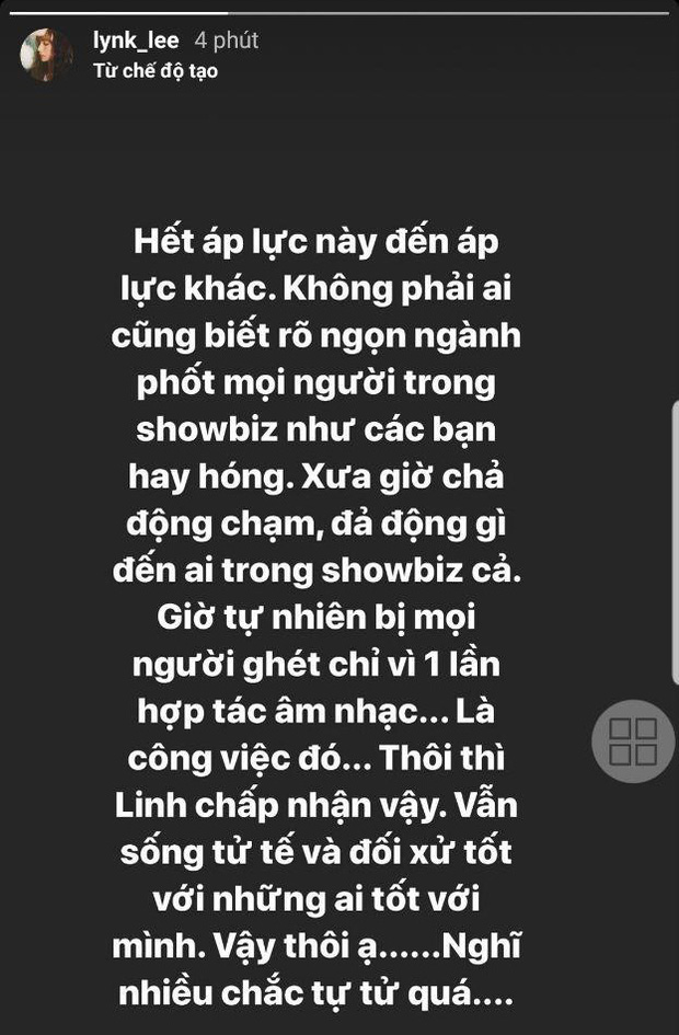 Lynk Lee bị antifan tổng tấn công sau khi đăng ảnh bên K-ICM: Nghĩ nhiều chắc mình tự tử quá! - Ảnh 2.