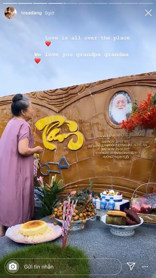83 năm ngày sinh cố nhà giáo Văn Như Cương, Tô Sa - cháu ngoại thầy Cương chia sẻ khoảnh khắc xúc động của bà ngoại cạnh mộ thầy - Ảnh 2.