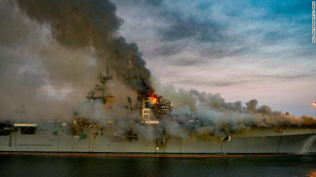 Vén màn thiệt hại dài hơi cho hải quân Mỹ từ hỏa hoạn tàu chiến mới được dập tắt - Ảnh 3.
