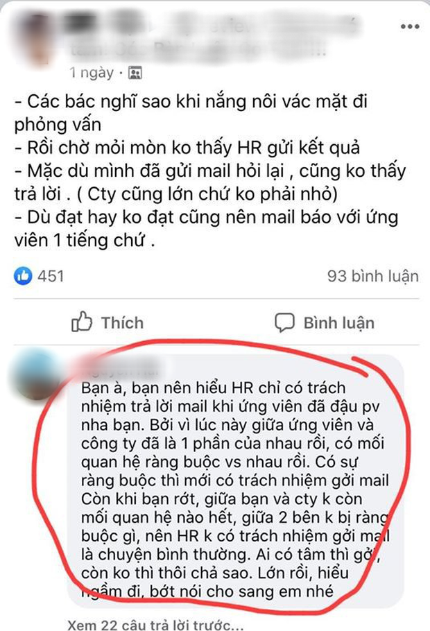 Đi phỏng vấn xong không nhận được phản hồi, nữ sinh méo mặt vì câu trả lời cực gắt từ nhà tuyển dụng - Ảnh 1.