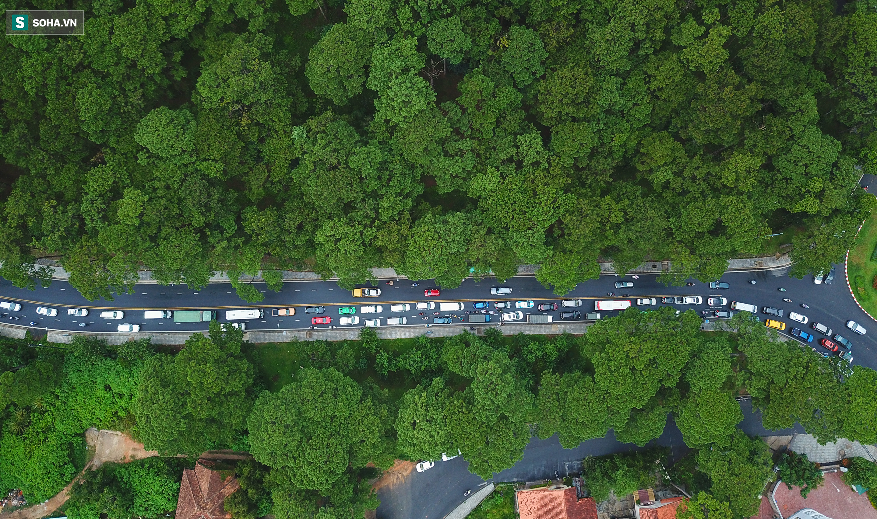 Cửa ngõ Đà Lạt ùn tắc kéo dài, hàng trăm ôtô nhúc nhích từng chút trong cơn mưa chiều - Ảnh 7.