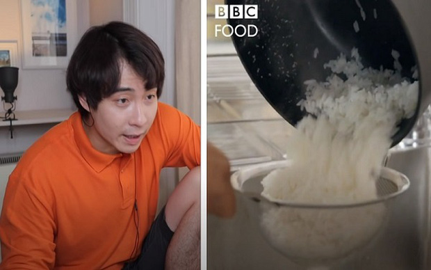 Show ẩm thực Anh khiến cư dân mạng châu Á đứng ngồi không yên vì cách nấu cơm ngược đời: Không vo gạo, đem cơm chín rửa lại với nước lạnh - Ảnh 3.