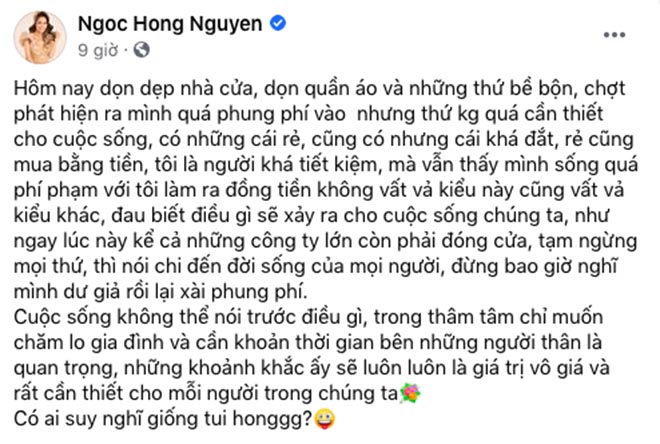 Đàm Vĩnh Hưng thấy xấu hổ khi đọc chia sẻ này của Hồng Ngọc! - Ảnh 2.