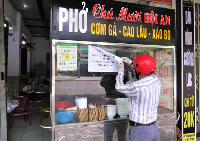 Chùm ảnh: Tất cả hàng quán ở Đà Nẵng chính thức đóng cửa, ngưng cả bán mang về từ 13 giờ chiều nay - Ảnh 8.
