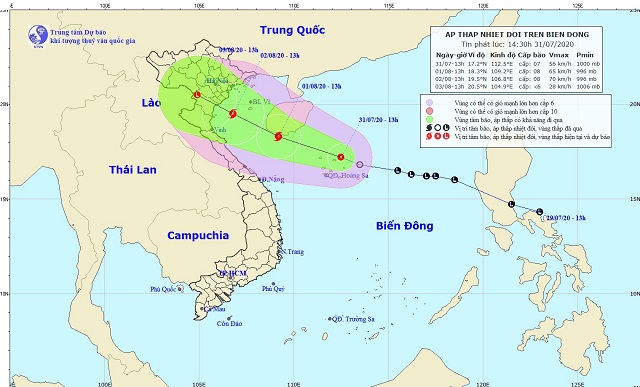 Áp thấp nhiệt đới có thể mạnh lên thành bão gây mưa lớn ở Bắc Bộ và Bắc Trung Bộ - Ảnh 1.