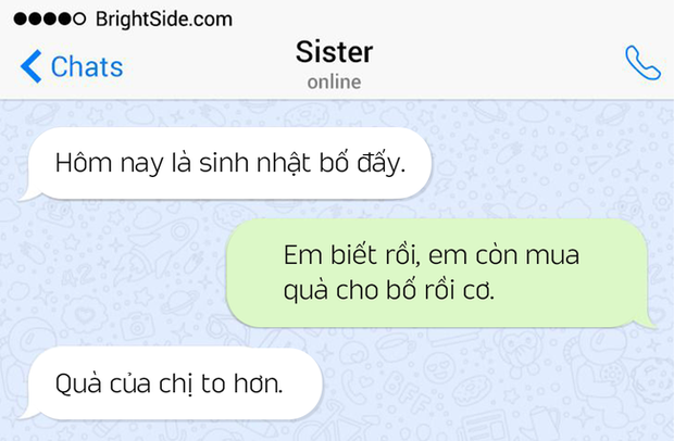 Loạt ảnh cho thấy sống với anh chị em lúc nào cũng như ra trận, phải có thần kinh thép mới chịu được nhưng xa một tí là lại nhớ thương - Ảnh 4.