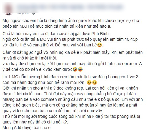 Cô gái tức đến tận cổ khi bị quay lén tư thế ngồi rồi phát trực tiếp lên mạng, bức xúc hơn cả là bình luận khiếm nhã của những kẻ vô duyên - Ảnh 1.