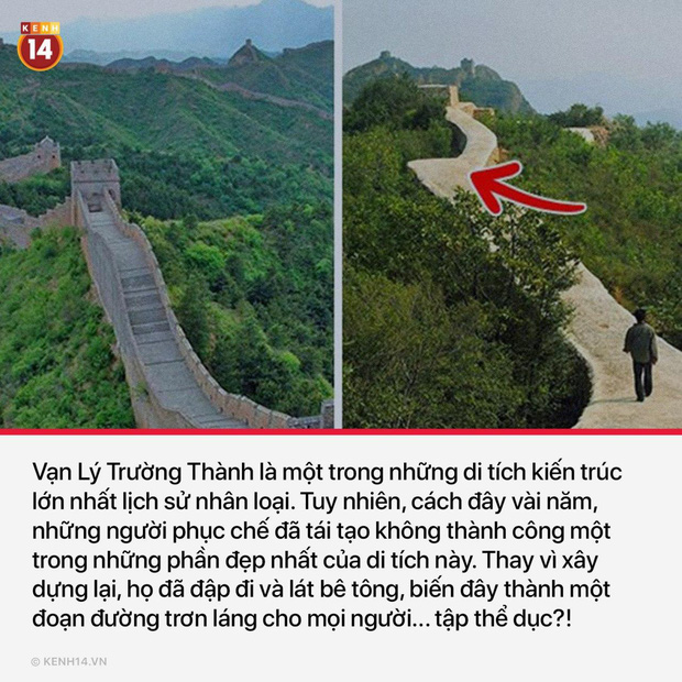 14 kỳ quan nghệ thuật trở thành trò cười sau khi được các bác thợ làng nhiệt tình phục dựng - Ảnh 9.