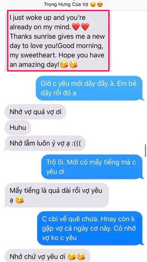 Ngôn tình chào buổi sáng được cho là của chồng gửi Âu Hà My toàn là văn copy từ Google - Ảnh 2.