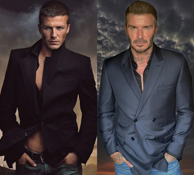 David Beckham đăng bức hình so sánh diện mạo sau 15 năm, đỉnh cao là thế nhưng ai ngờ lại bị bà xã Victoria cà khịa cực mạnh - Ảnh 1.